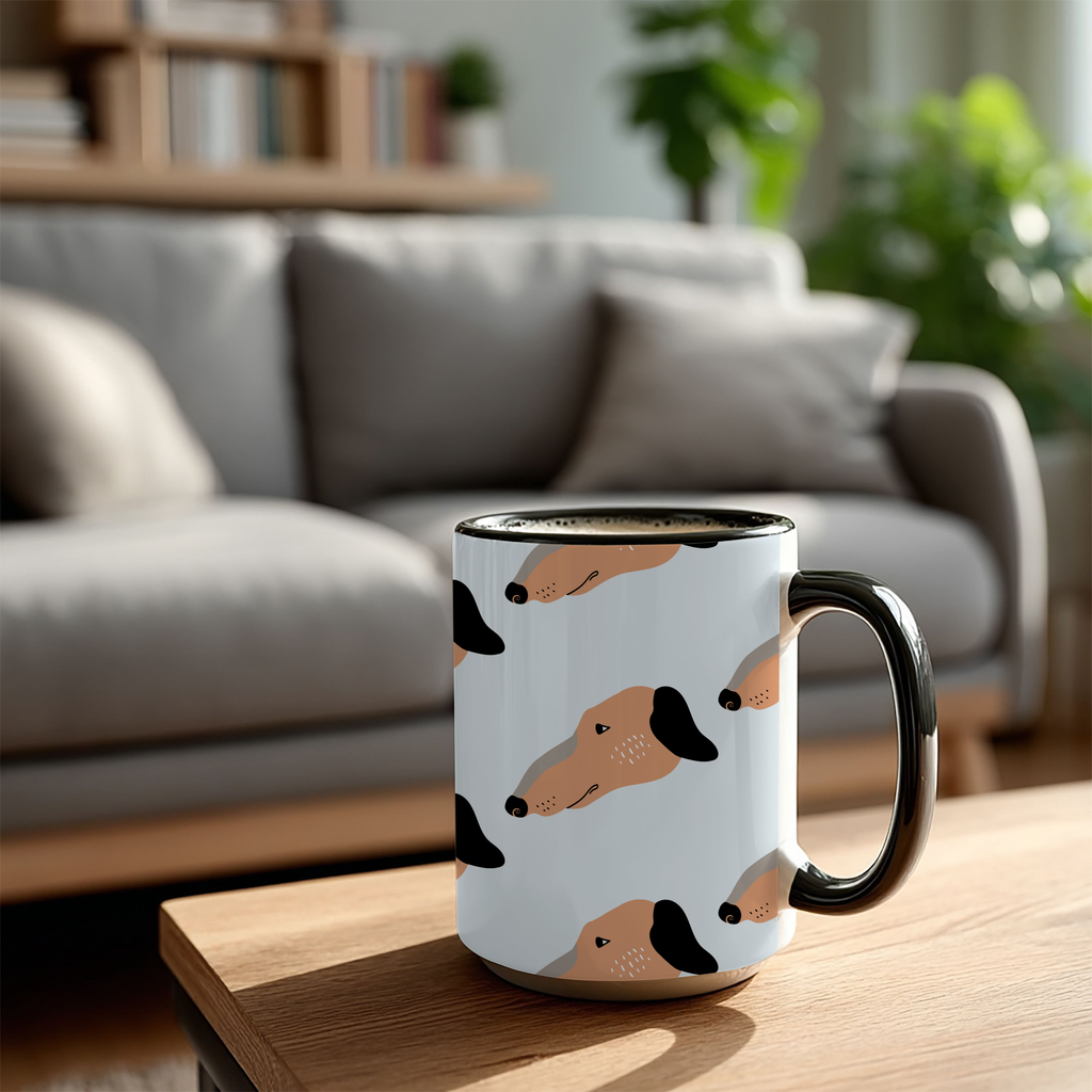 Whippet Dog Doodle Design 15oz Mug
