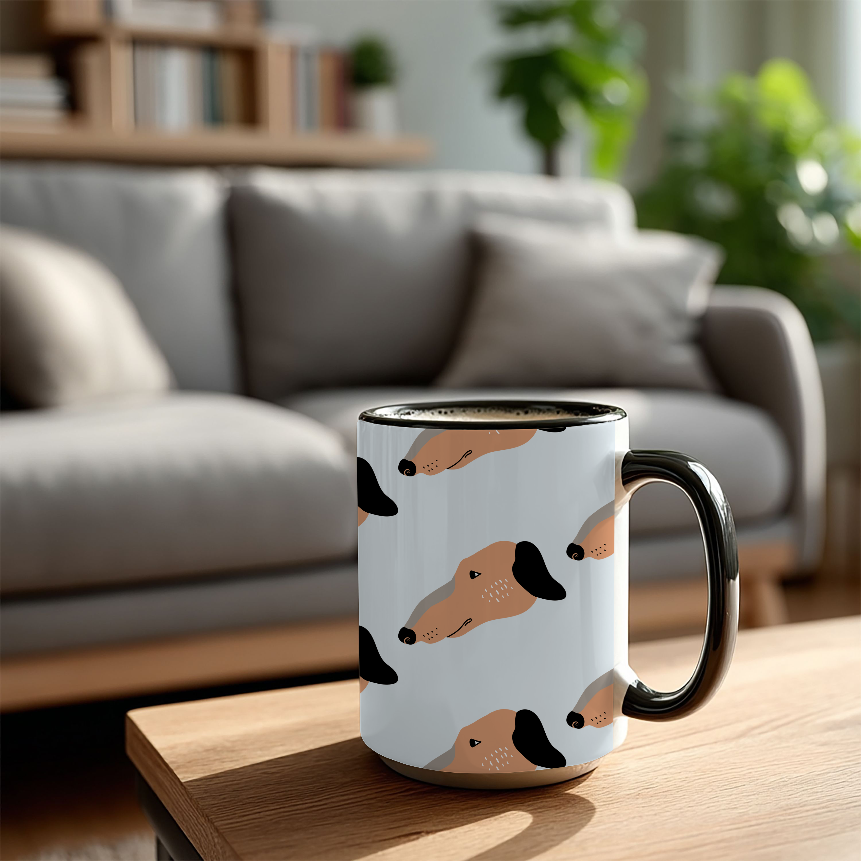 Whippet Dog Doodle Design 15oz Mug