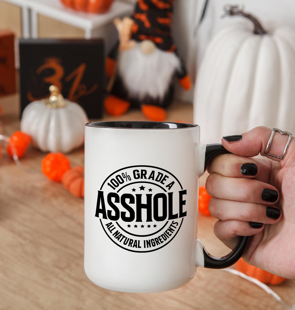 100% Grade A Asshole - Adult Humor Mug