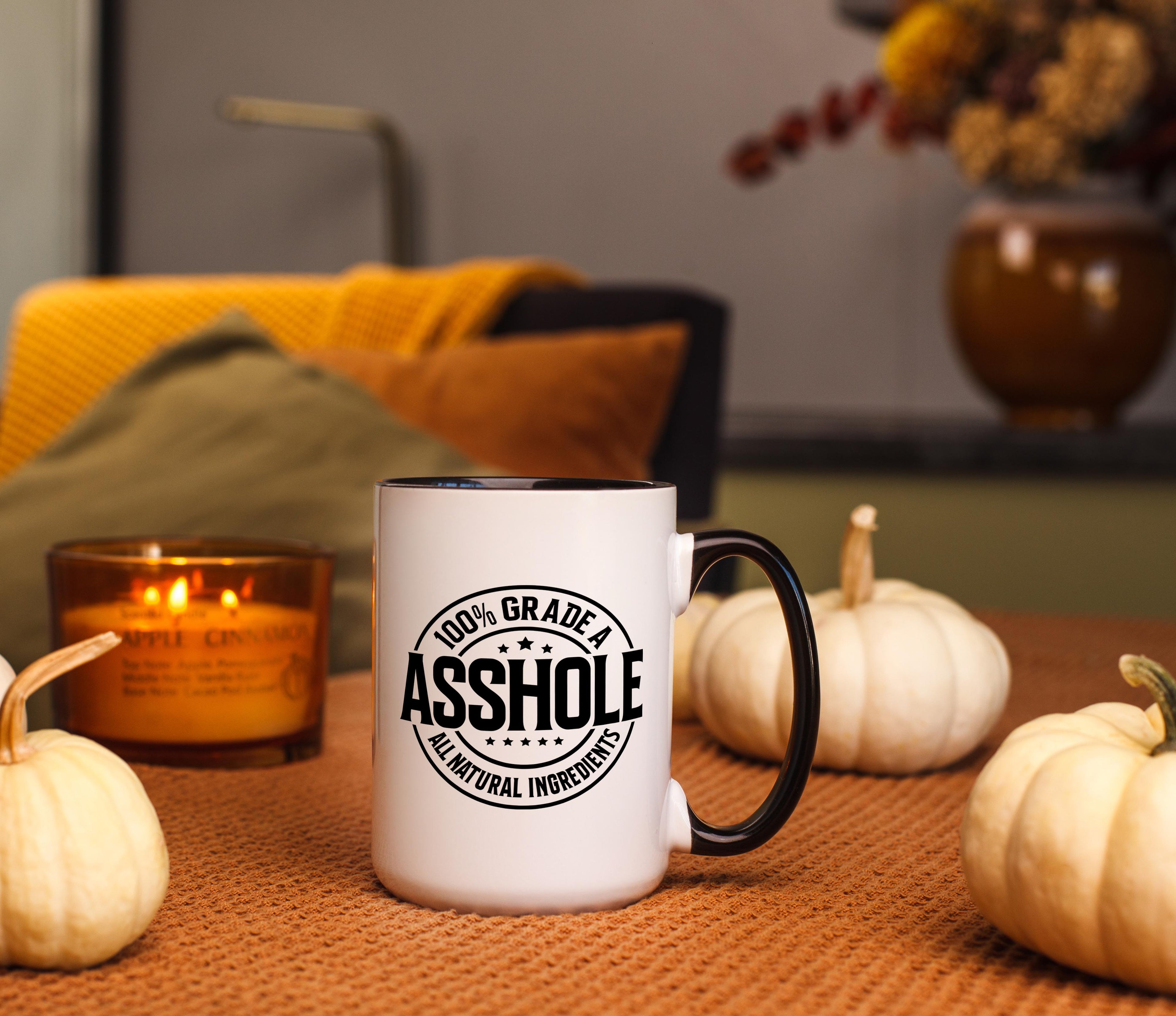 100% Grade A Asshole - Adult Humor Mug