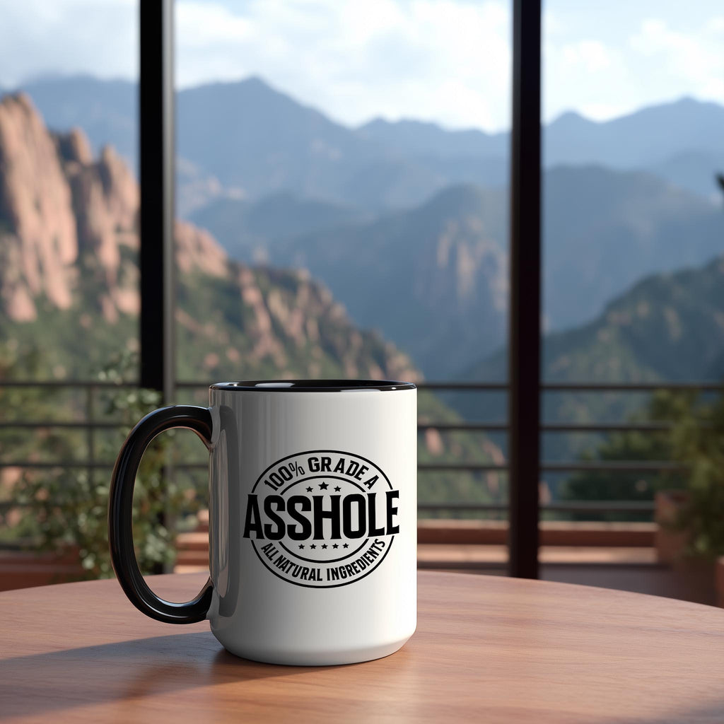 100% Grade A Asshole - Adult Humor Mug
