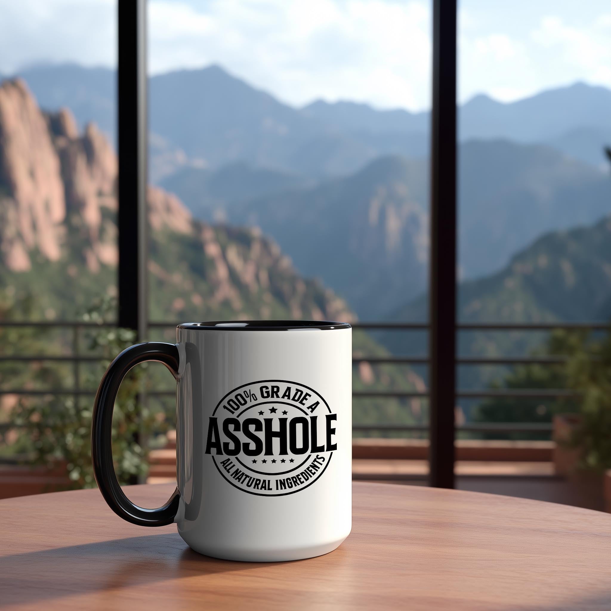 100% Grade A Asshole - Adult Humor Mug