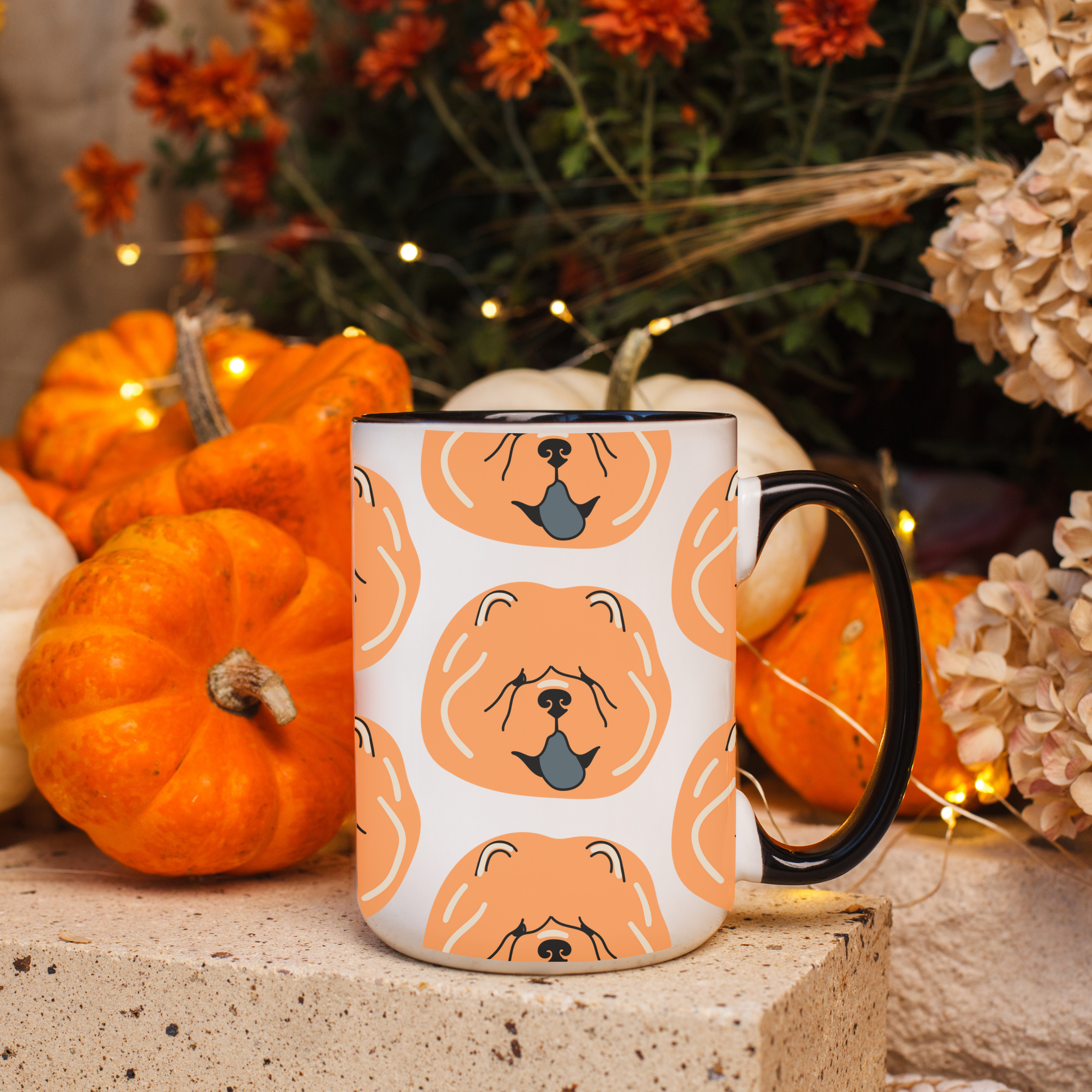 Chow Chow Dog Doodle Design 15oz Mug