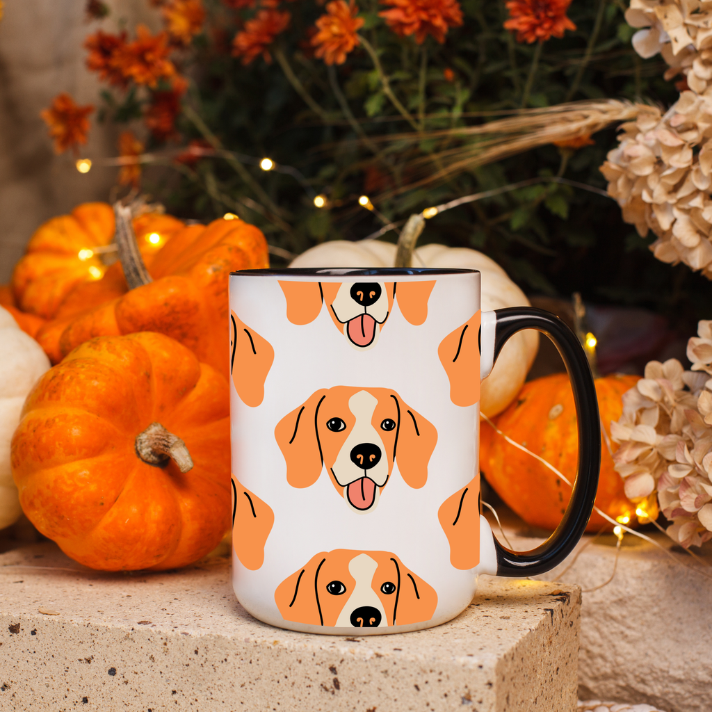 Beagle Dog Doodle Design 15oz Mug