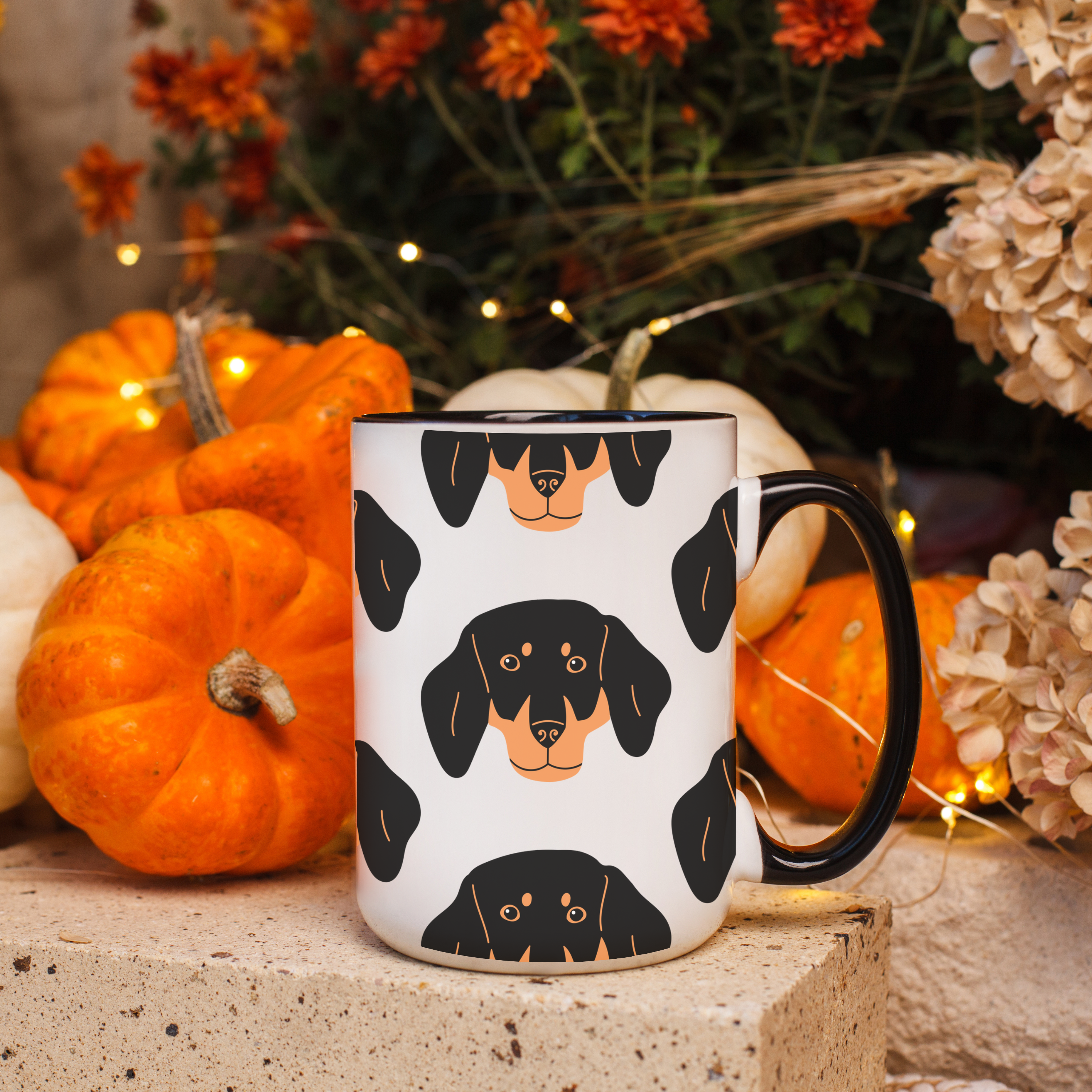 Dachshund Dog Doodle Design 15oz Mug