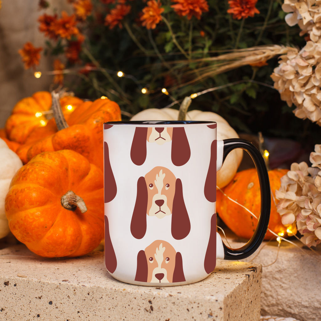 Bloodhound Dog Doodle Design 15oz Mug