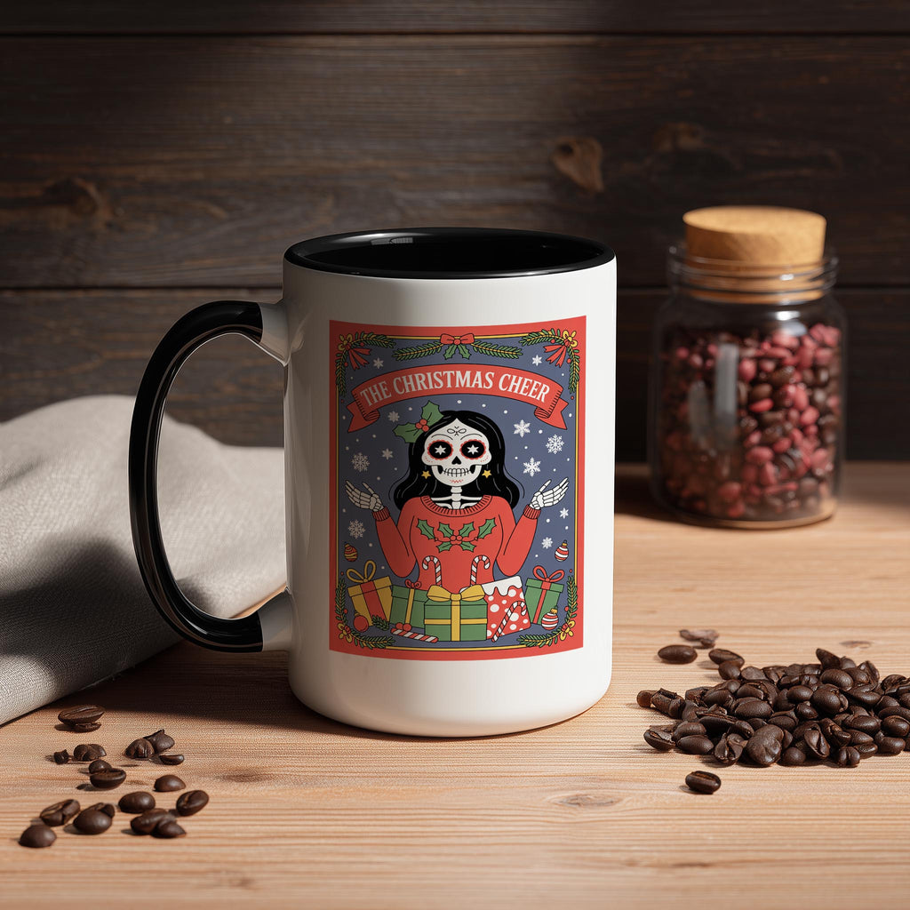 The Christmas Cheer - Skeleton Tarot Card - Christmas Mug