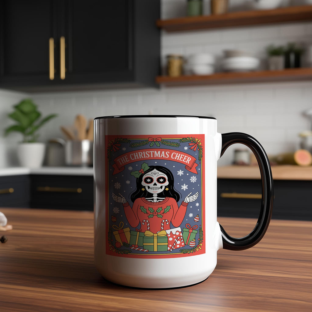 The Christmas Cheer - Skeleton Tarot Card - Christmas Mug