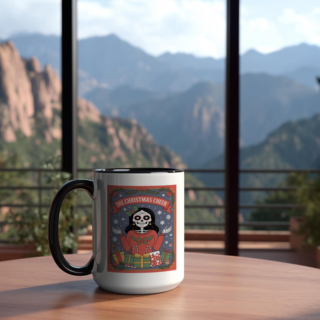 The Christmas Cheer - Skeleton Tarot Card - Christmas Mug