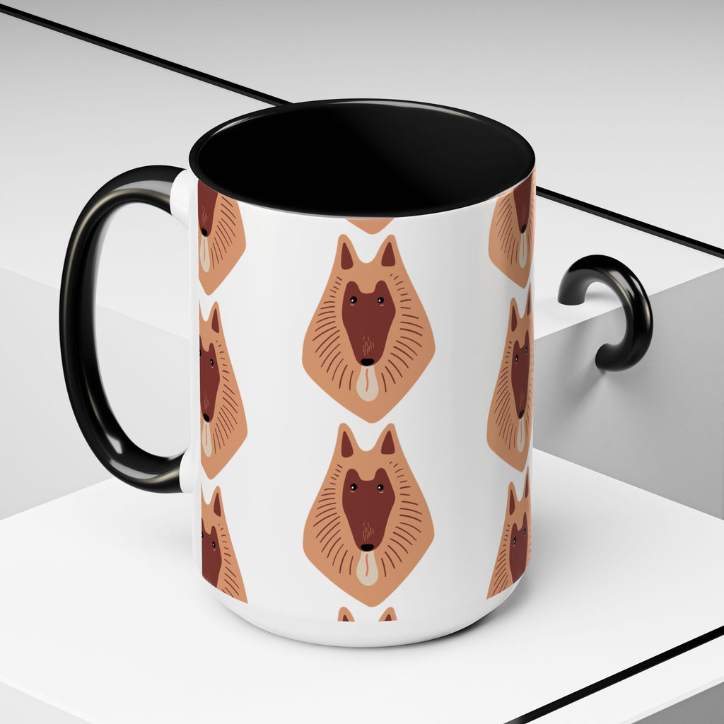 Collie Dog Doodle Design 15oz Mug