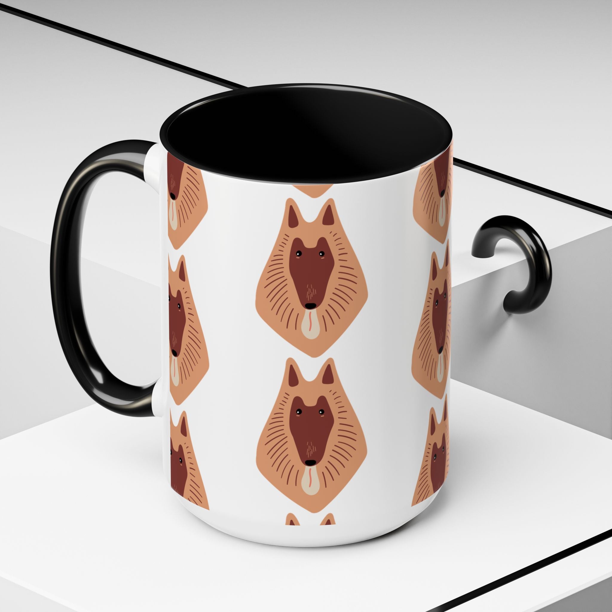 Collie Dog Doodle Design 15oz Mug
