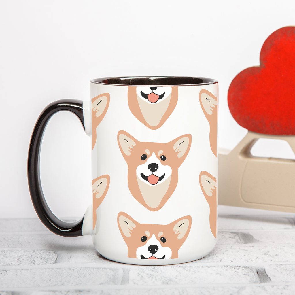 Corgi Dog Doodle Design 15oz Mug