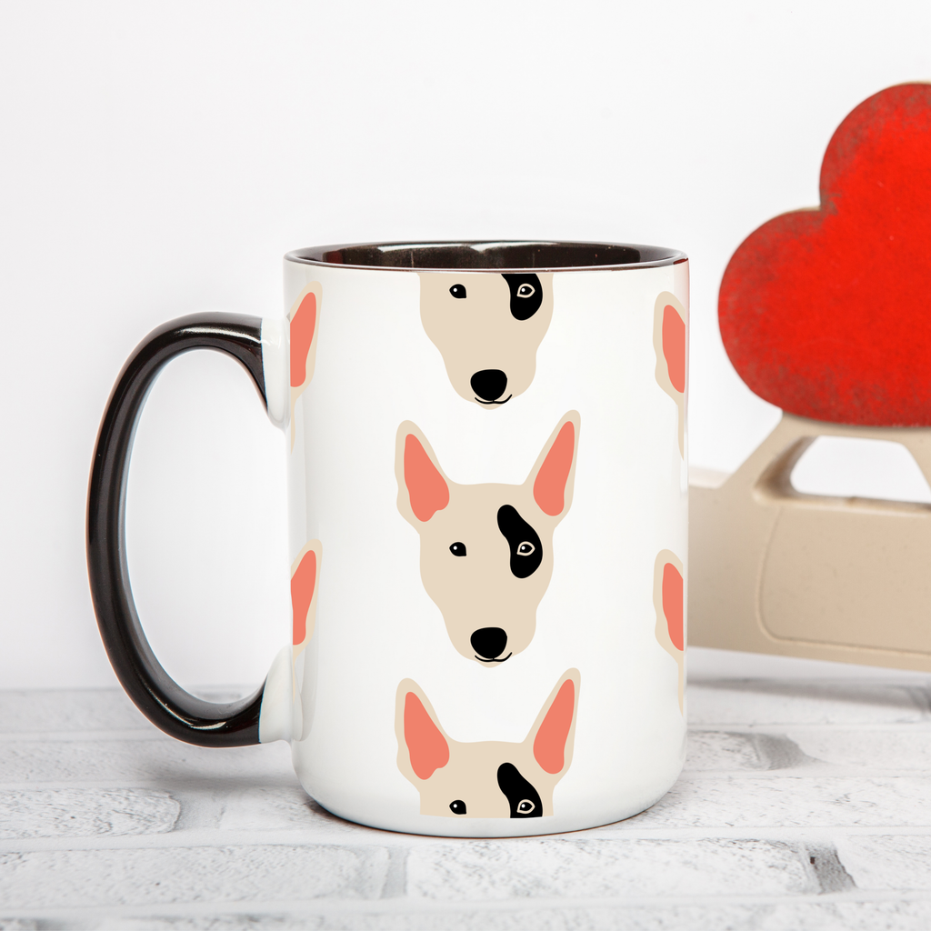 Bull Terrier Dog Doodle Design 15oz Mug