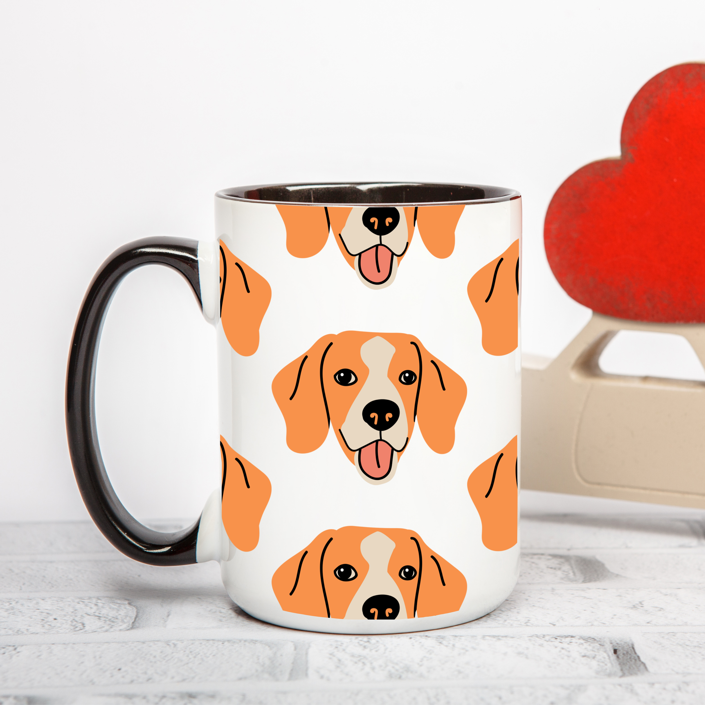 Beagle Dog Doodle Design 15oz Mug