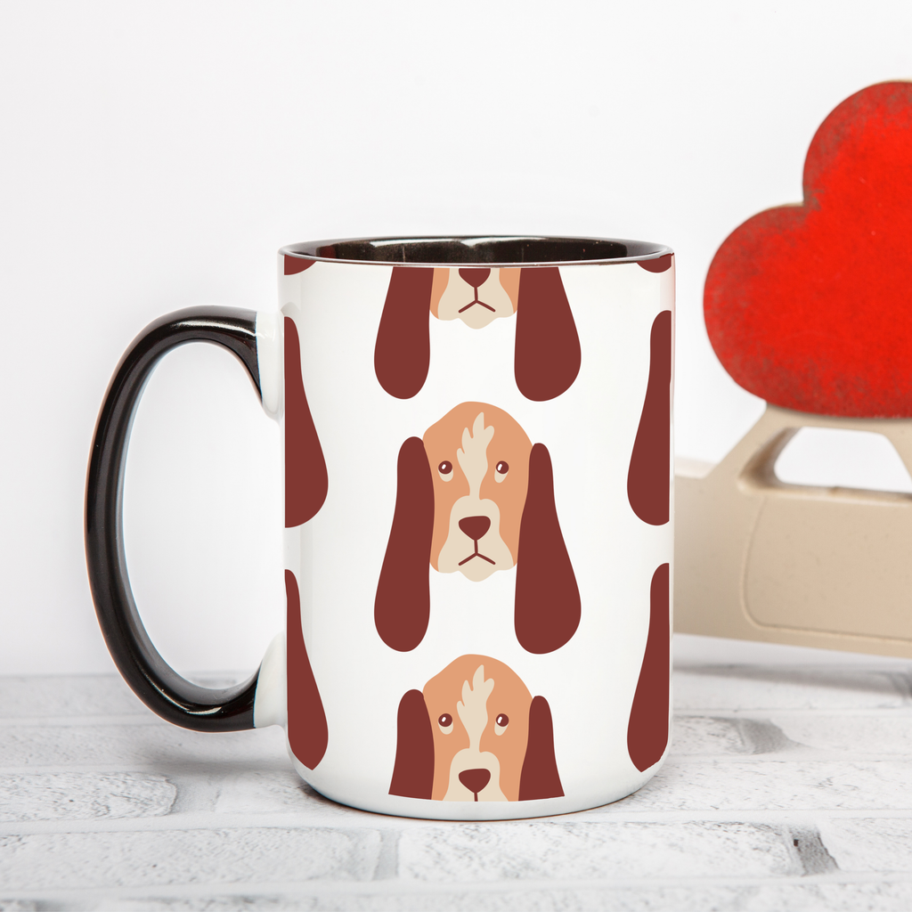 Bloodhound Dog Doodle Design 15oz Mug