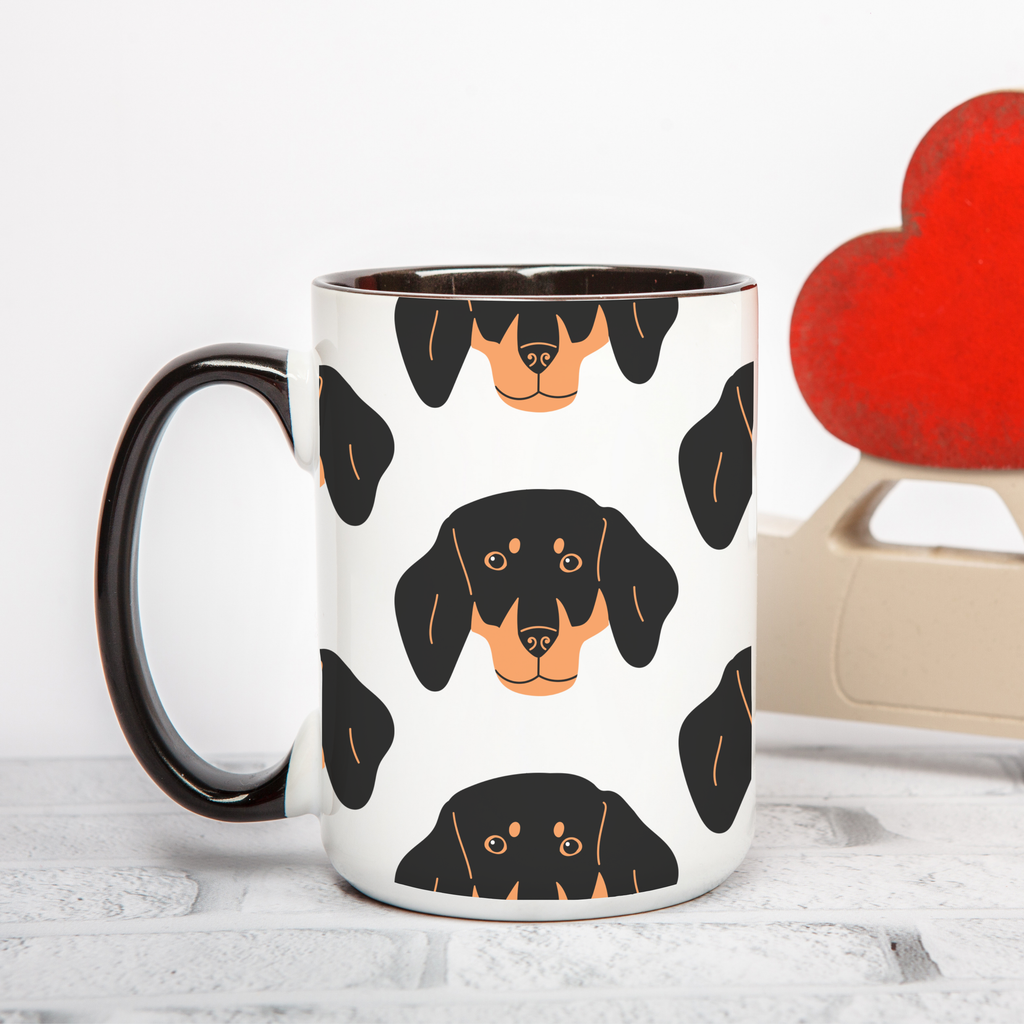 Dachshund Dog Doodle Design 15oz Mug