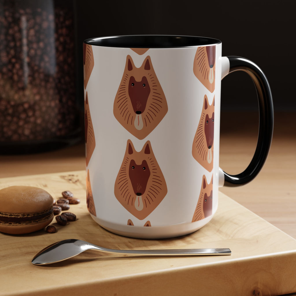 Collie Dog Doodle Design 15oz Mug