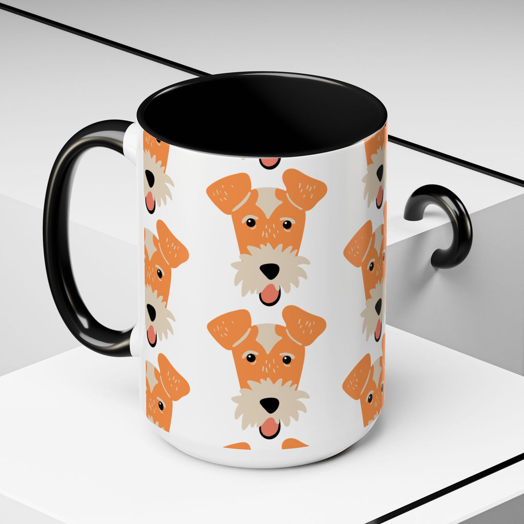 Fox Terrier Dog Doodle Design 15oz Mug