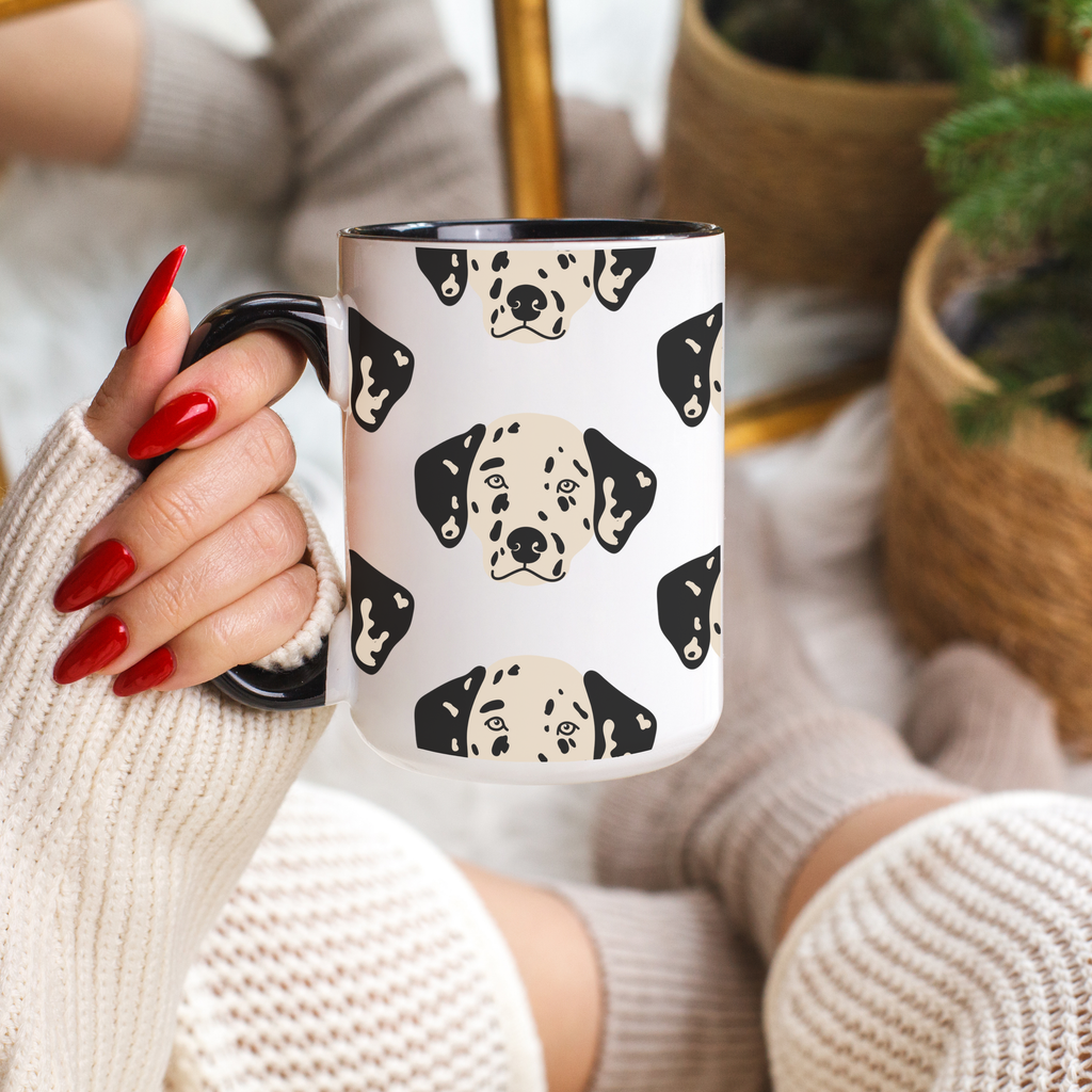 Dalmation Dog Doodle Design 15oz Mug