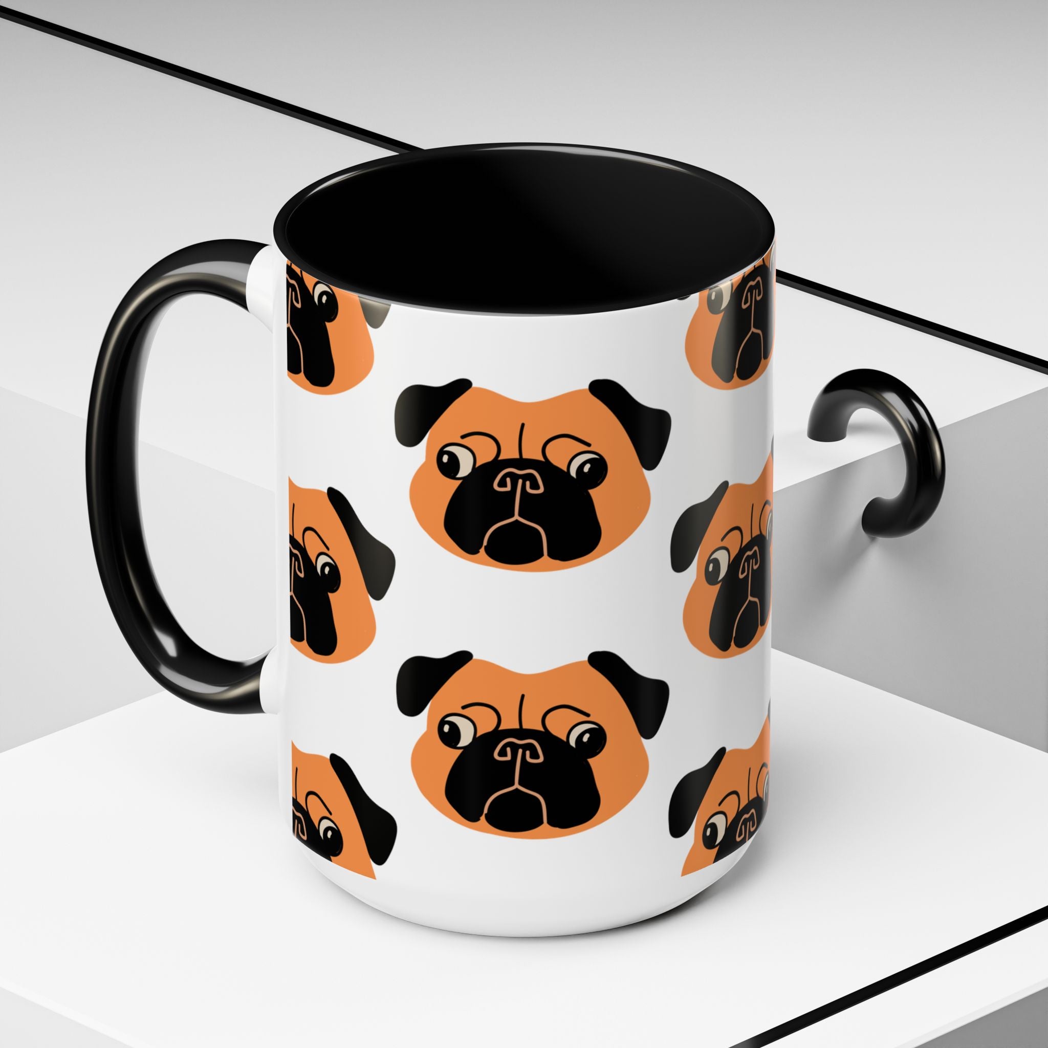 Pug Dog Doodle Design 15oz Mug