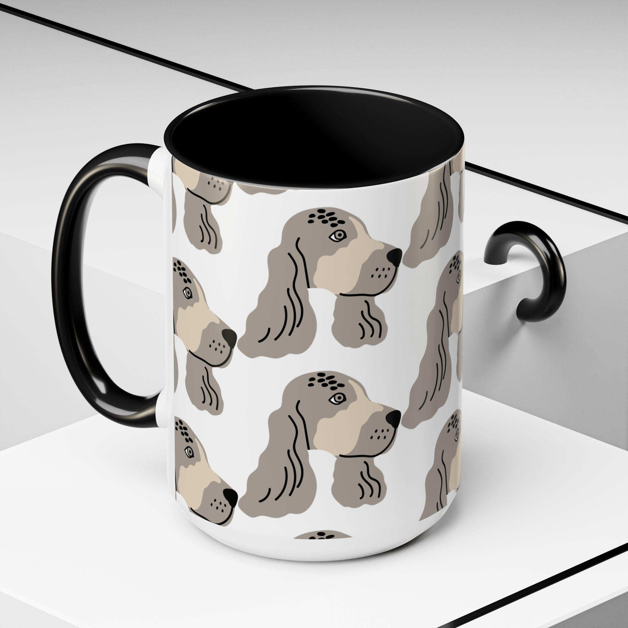 Spaniel Dog Doodle Design 15oz Mug