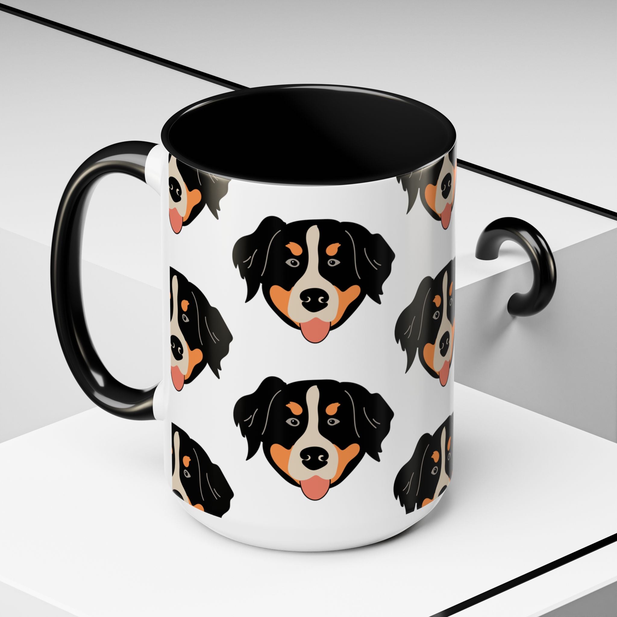 Bernese Mountain Dog Doodle Design 15oz Mug