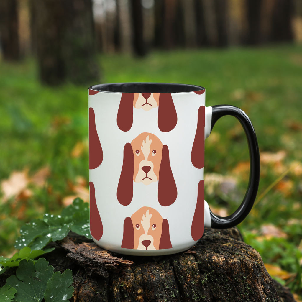 Bloodhound Dog Doodle Design 15oz Mug