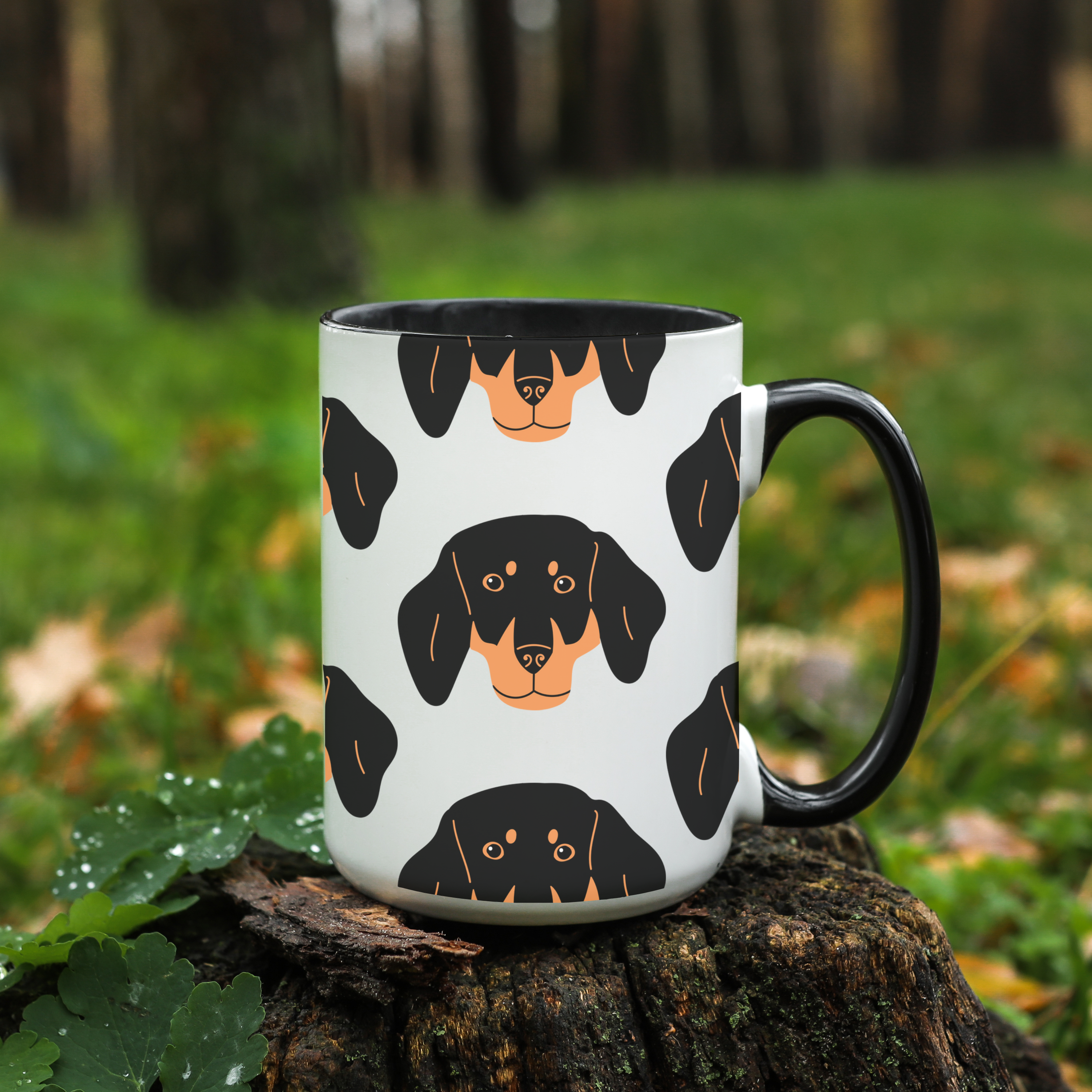 Dachshund Dog Doodle Design 15oz Mug
