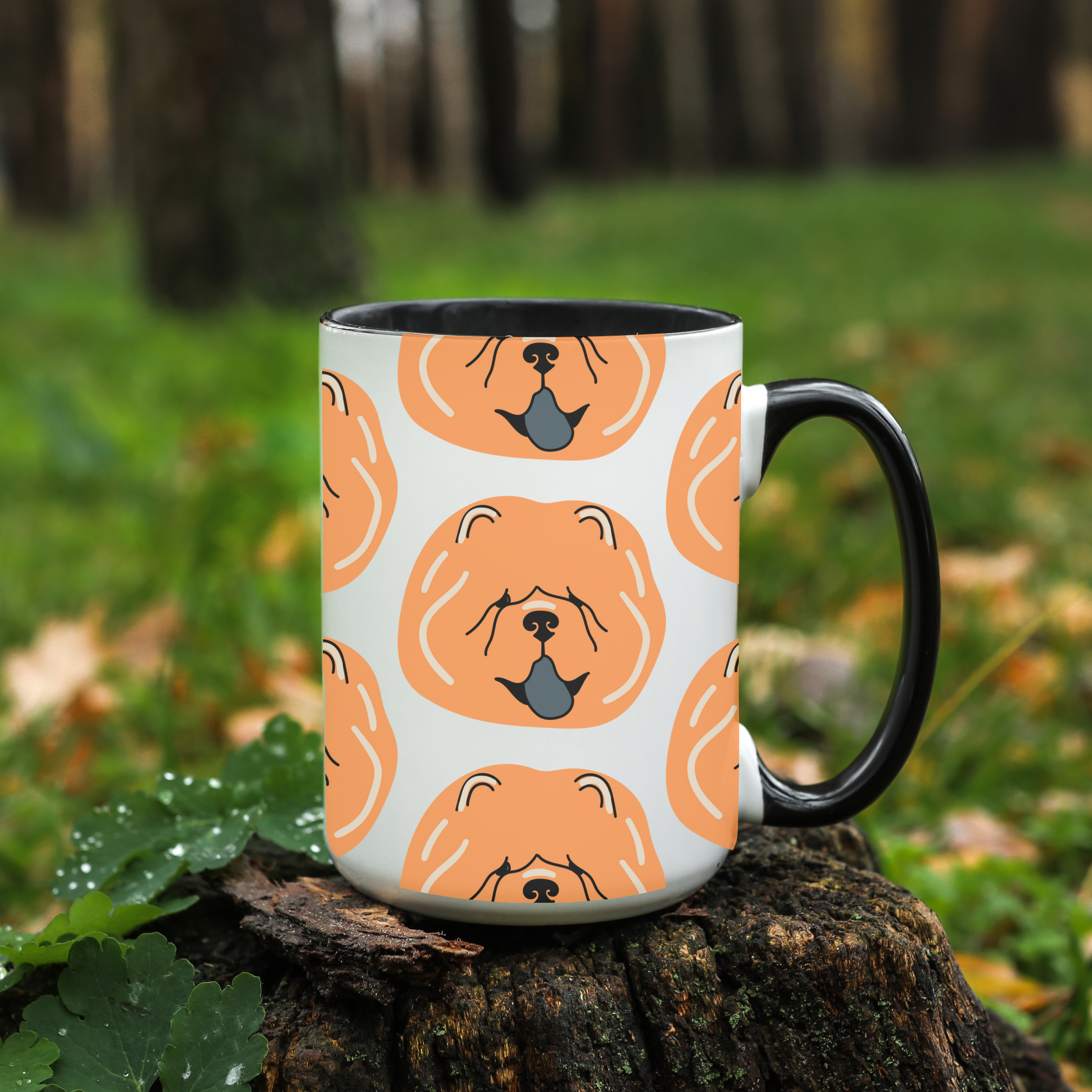 Chow Chow Dog Doodle Design 15oz Mug
