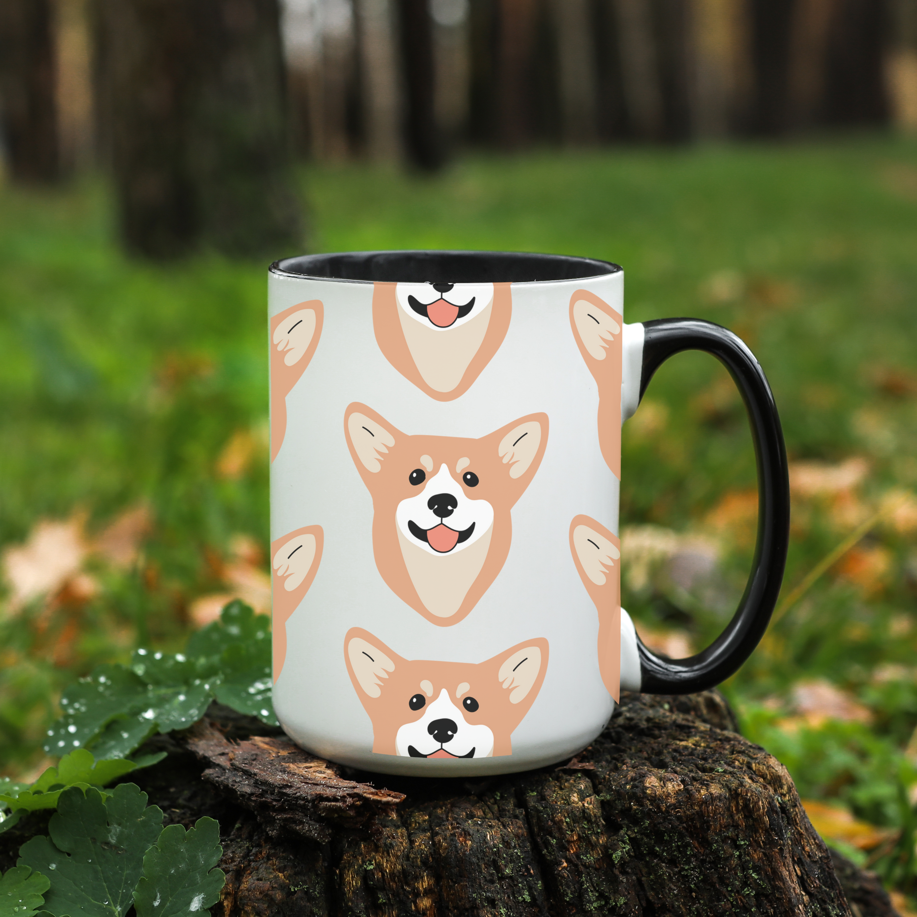 Corgi Dog Doodle Design 15oz Mug