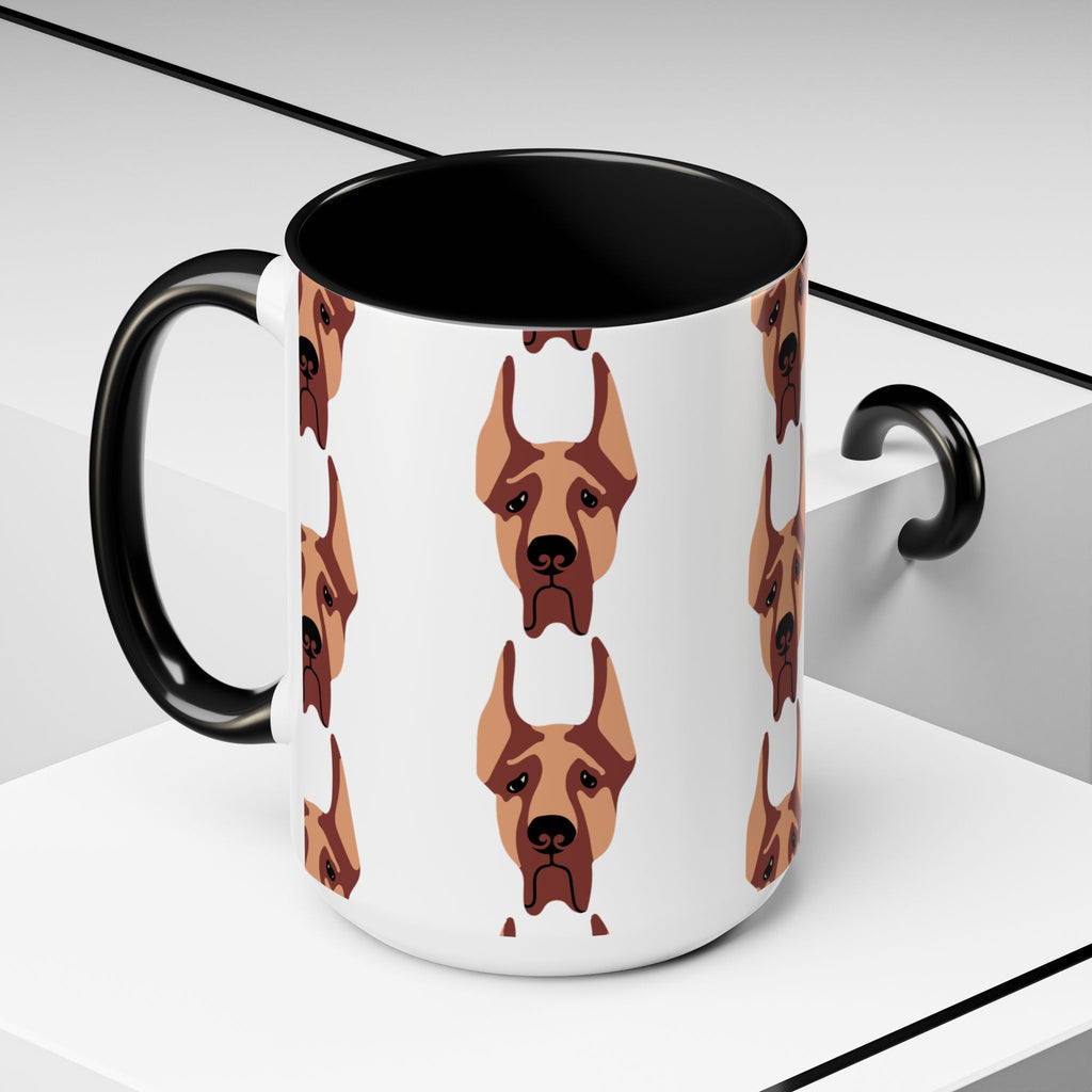 Great Dane Dog Doodle Design 15oz Mug