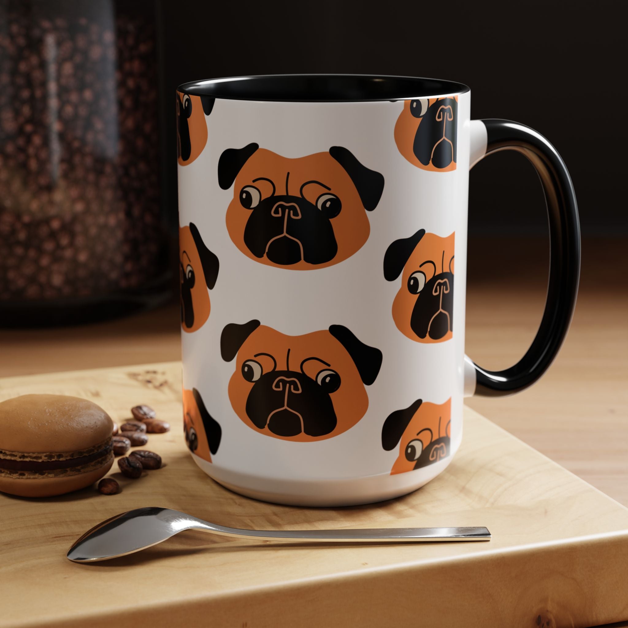 Pug Dog Doodle Design 15oz Mug