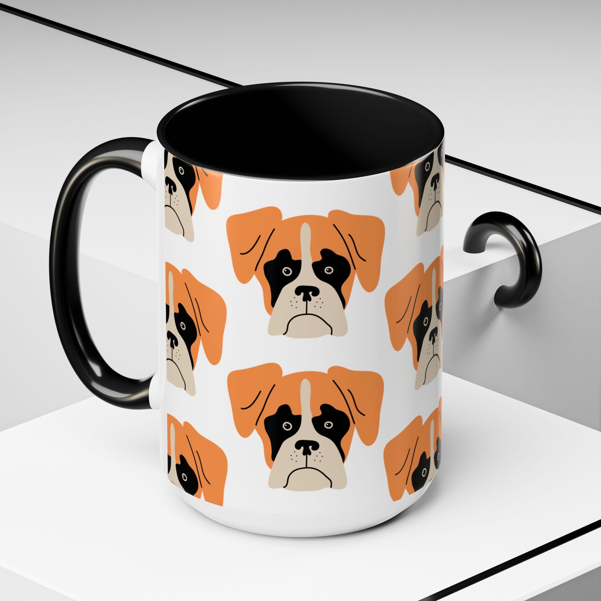 Boxer Dog Doodle Design 15oz Mug