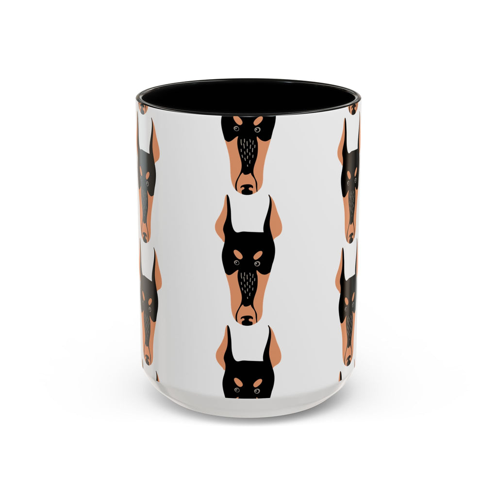 Doberman Dog Doodle Design 15oz Mug