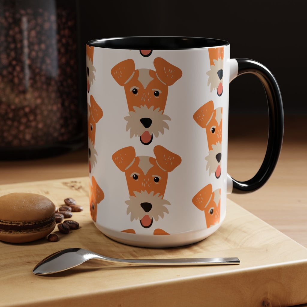 Fox Terrier Dog Doodle Design 15oz Mug