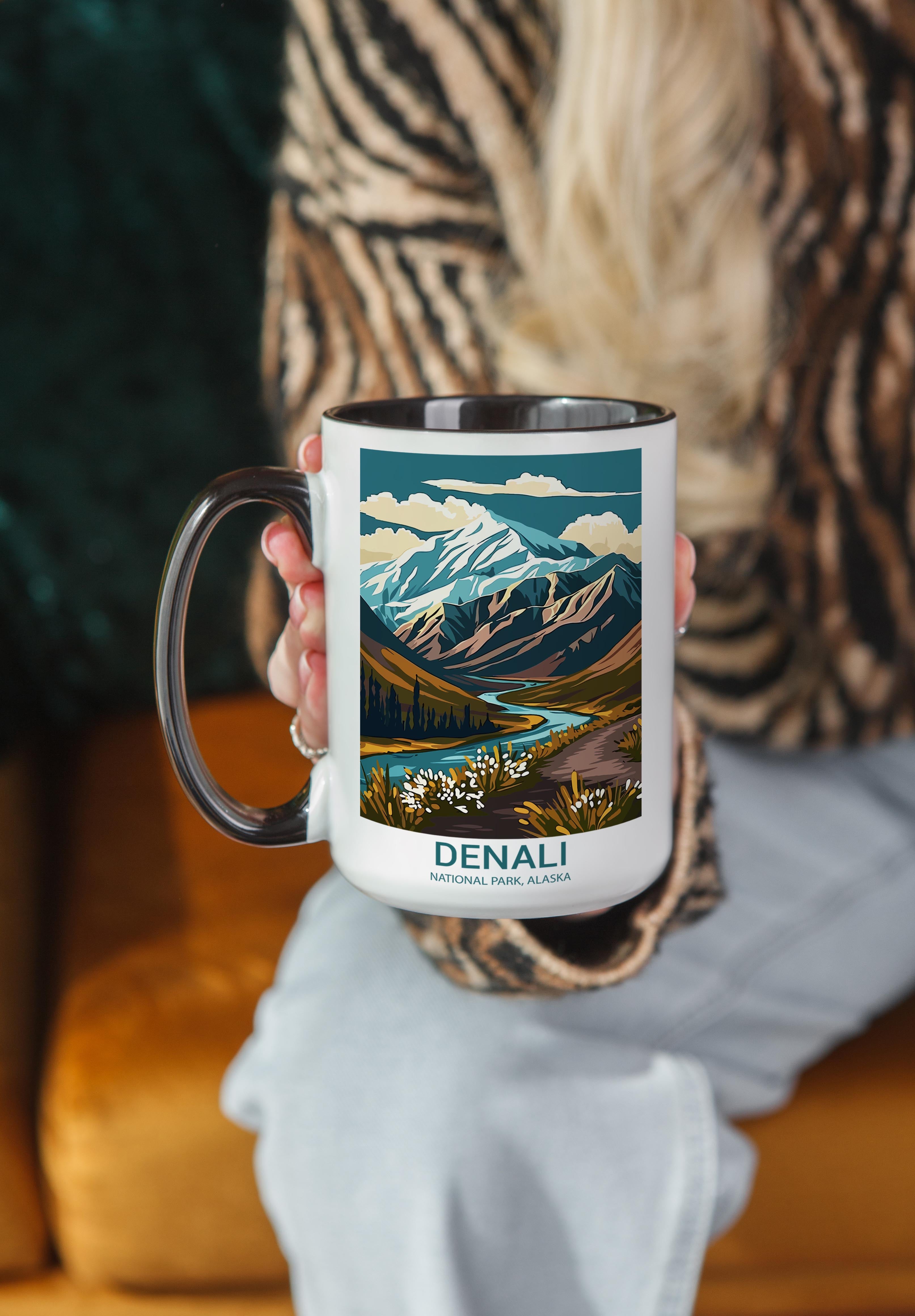 Denali - Alaska - US National Park Tourism Mug