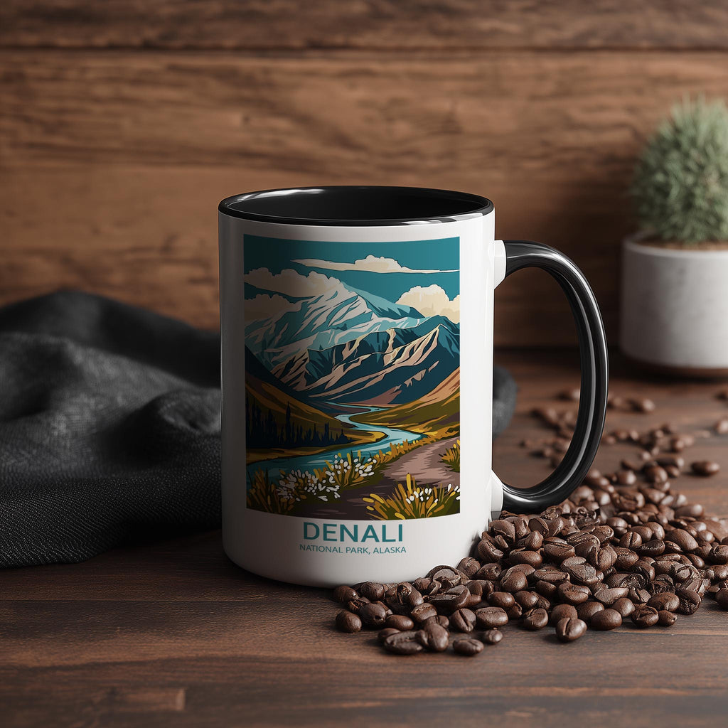 Denali - Alaska - US National Park Tourism Mug