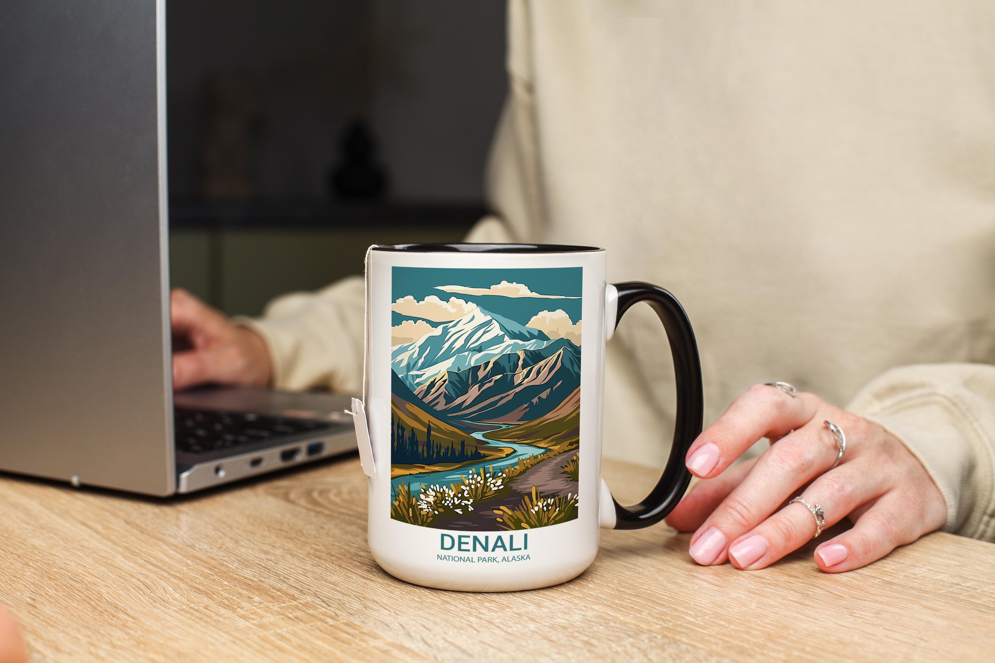 Denali - Alaska - US National Park Tourism Mug