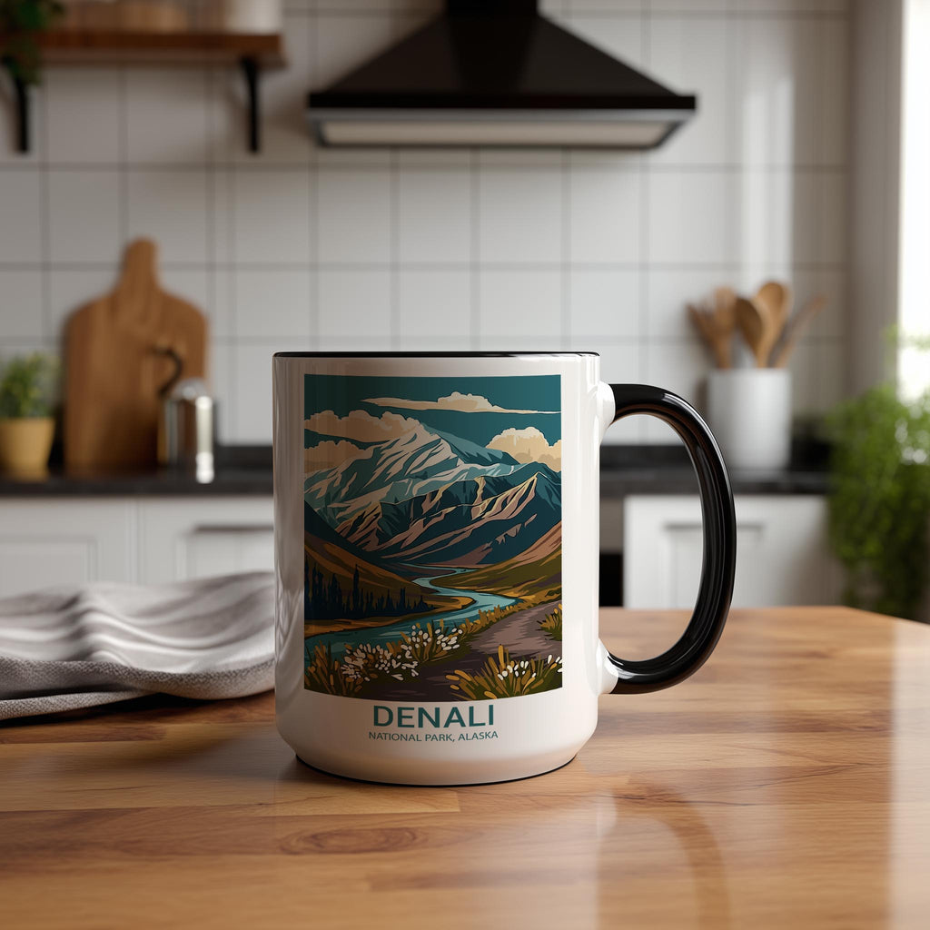 Denali - Alaska - US National Park Tourism Mug