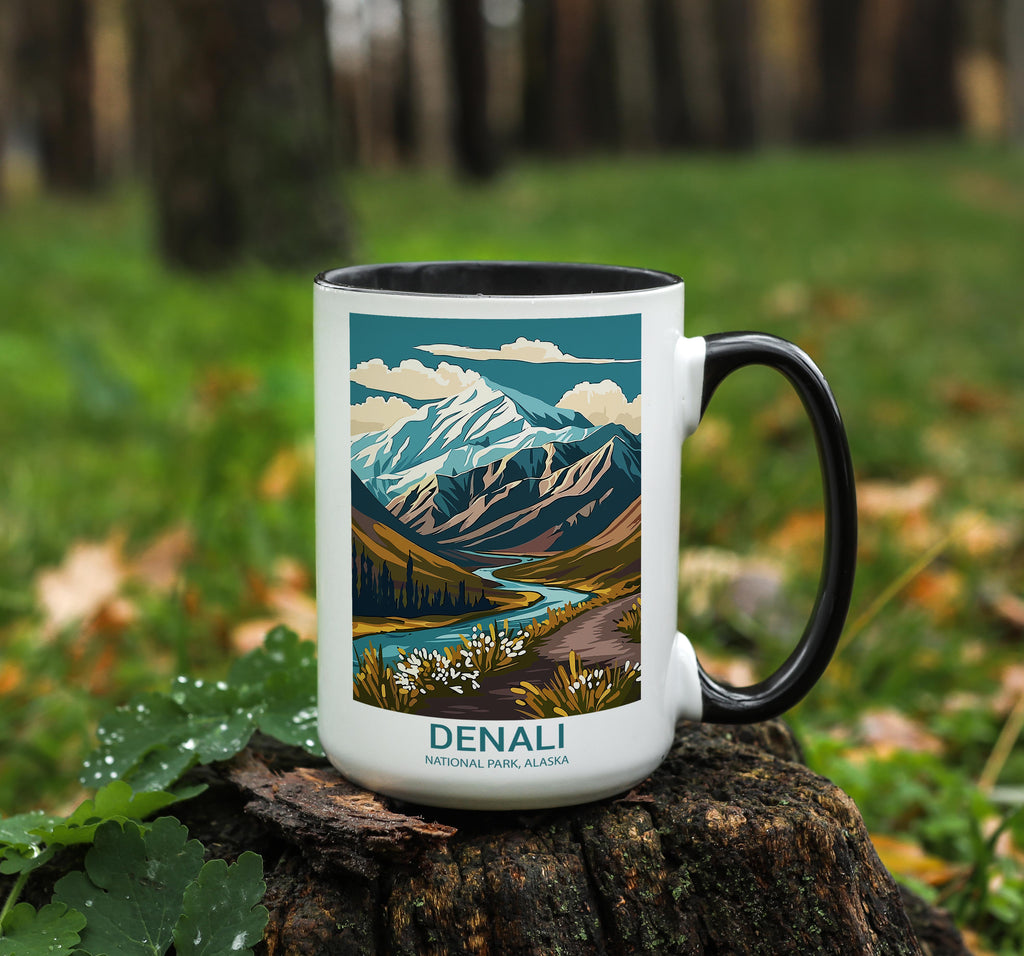 Denali - Alaska - US National Park Tourism Mug