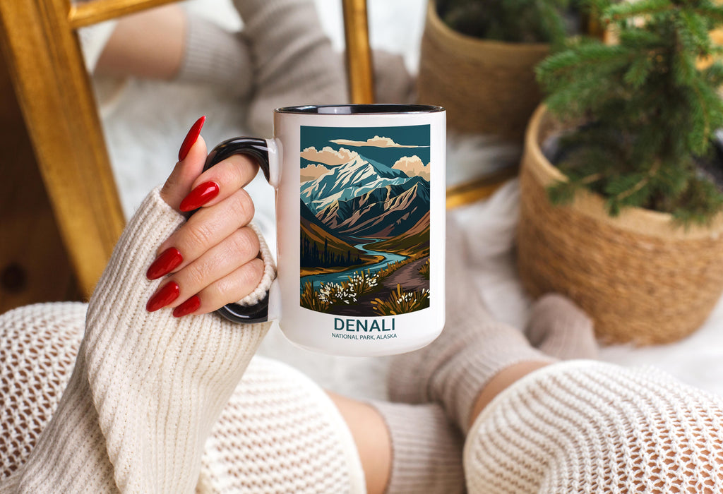 Denali - Alaska - US National Park Tourism Mug