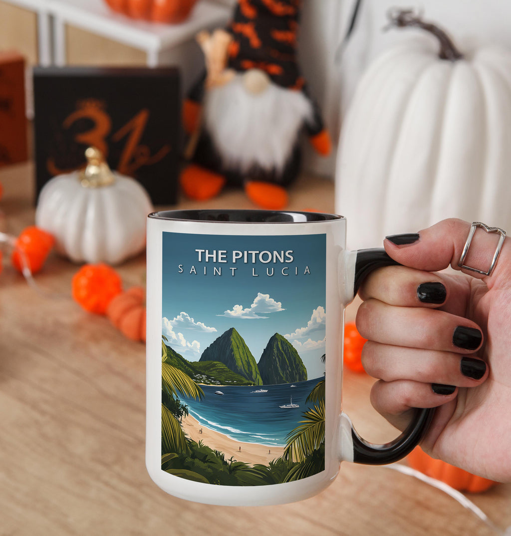 The Pitons - Saint Lucia - Global Treasures Mug