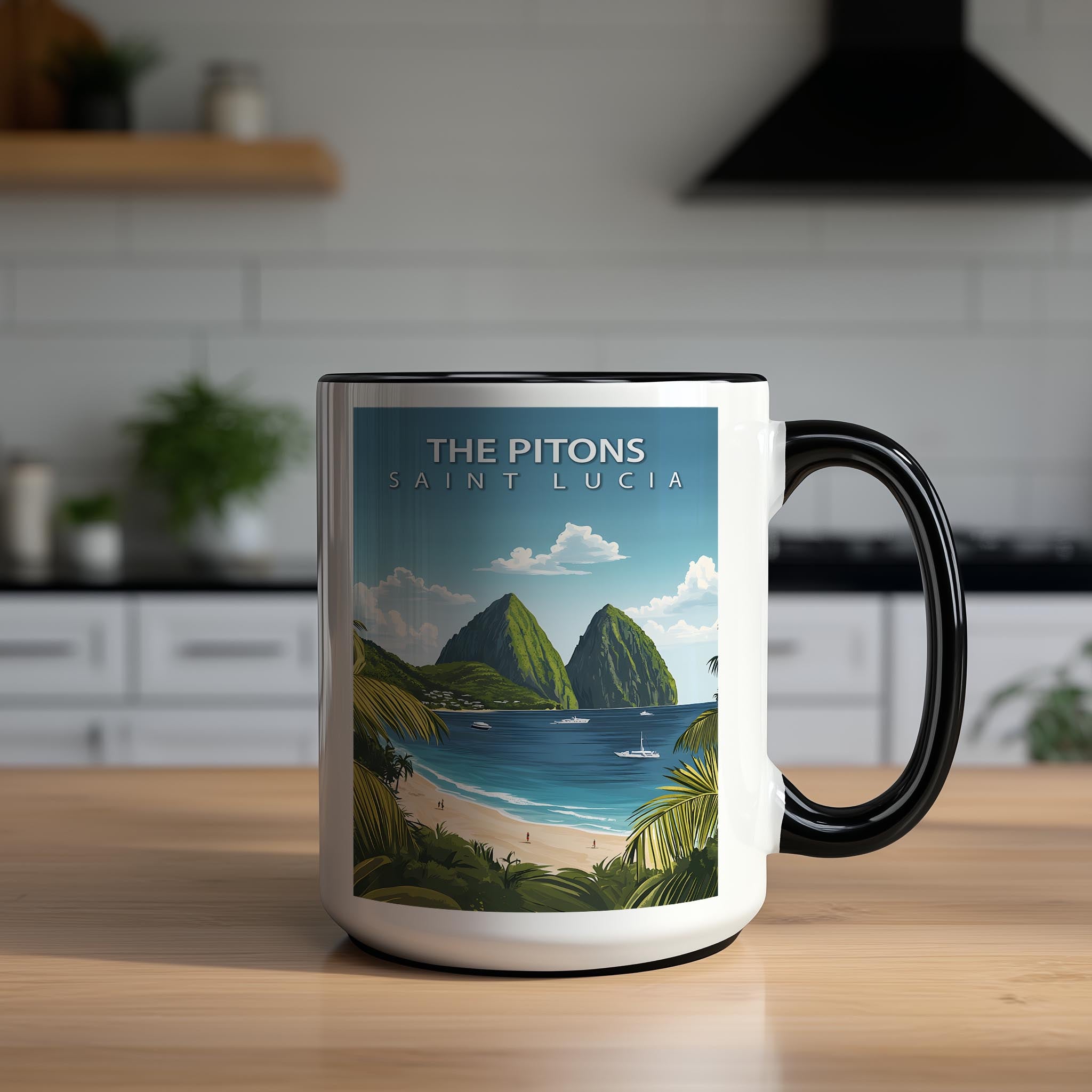 The Pitons - Saint Lucia - Global Treasures Mug