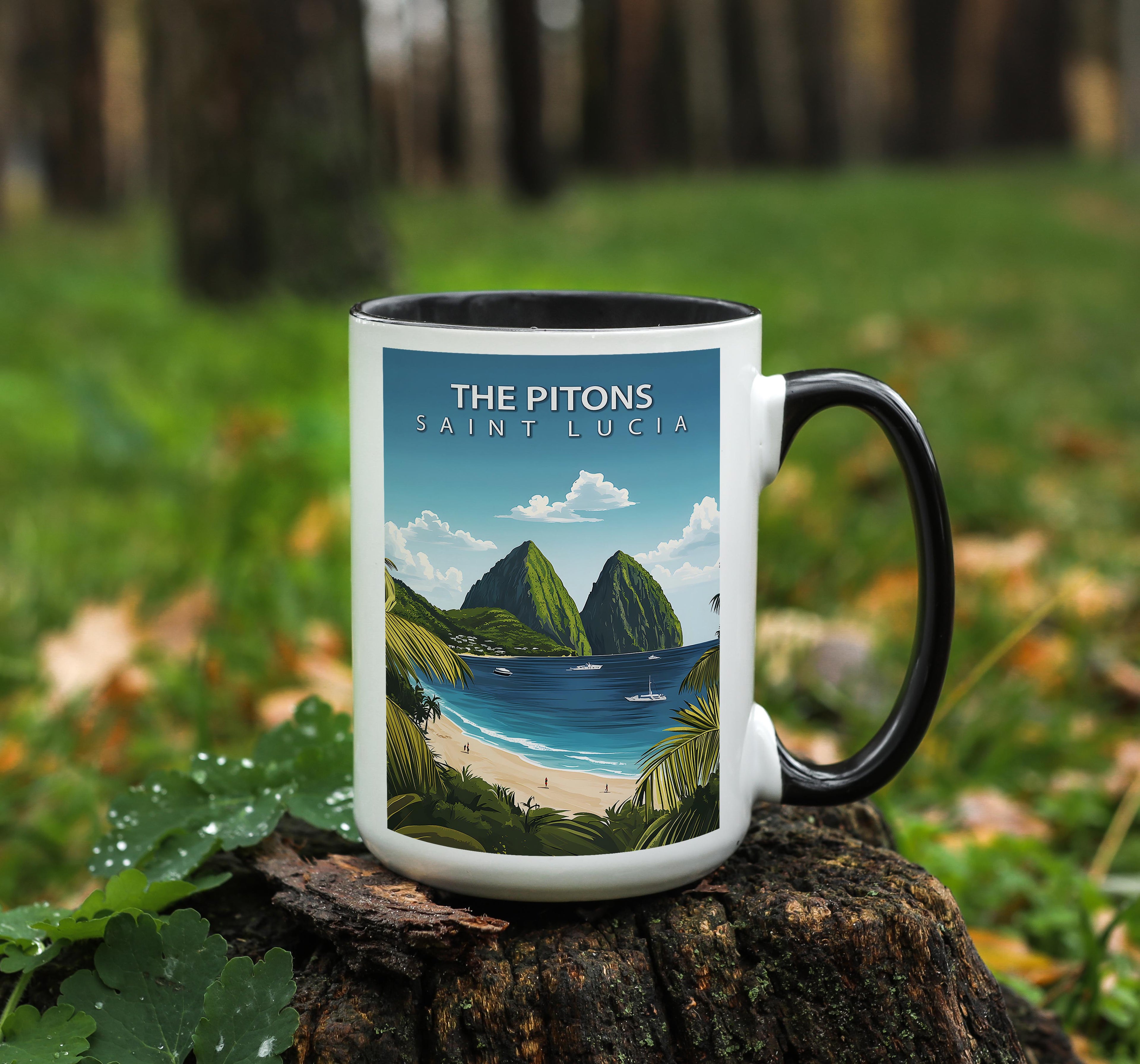 The Pitons - Saint Lucia - Global Treasures Mug