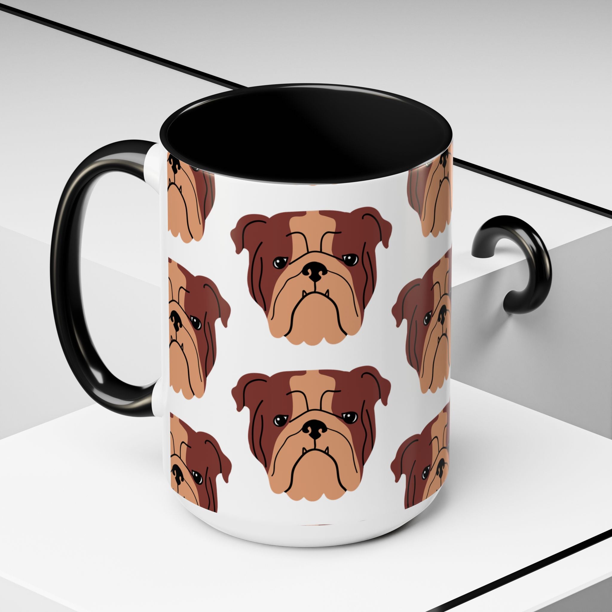 Bulldog Dog Doodle Design 15oz Mug