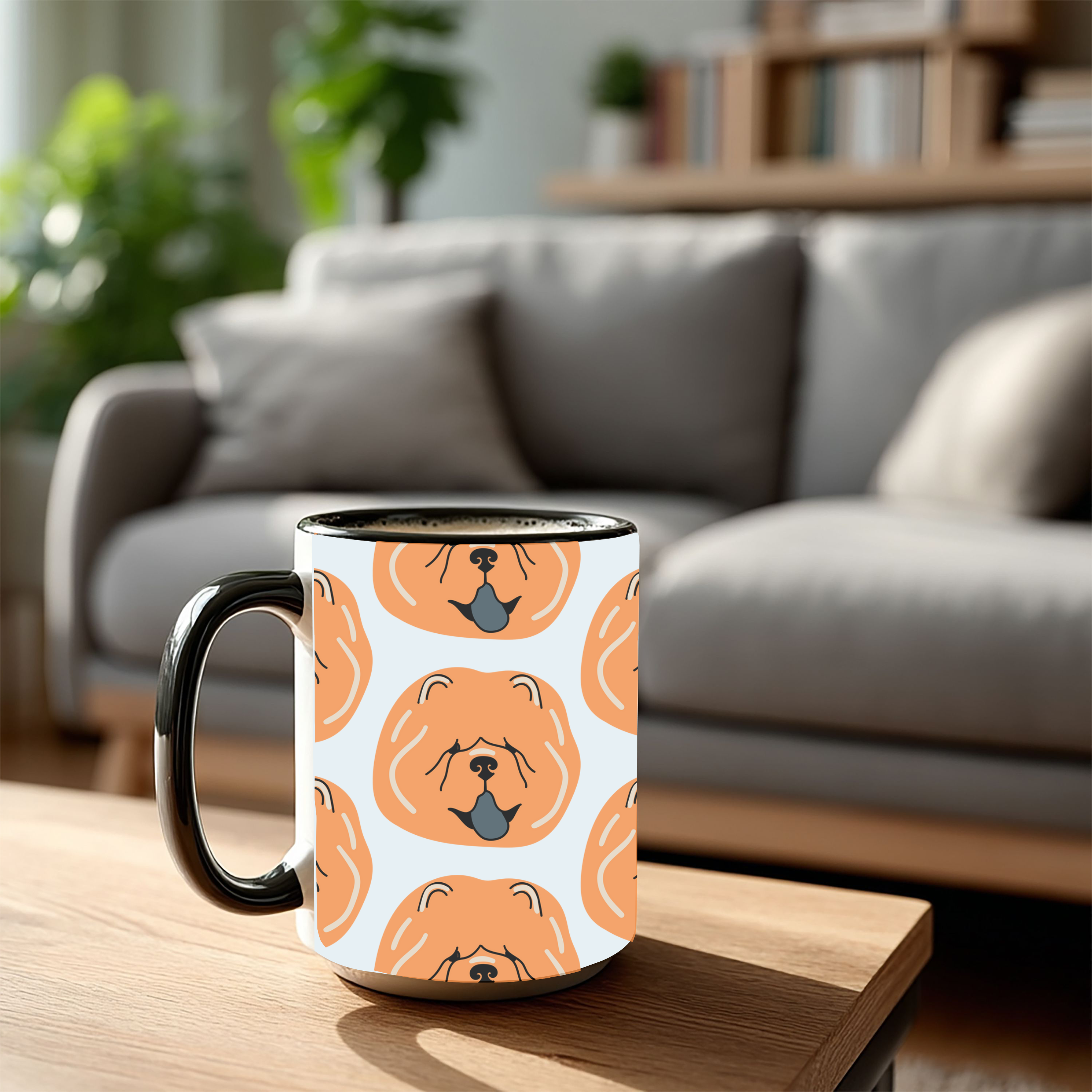 Chow Chow Dog Doodle Design 15oz Mug