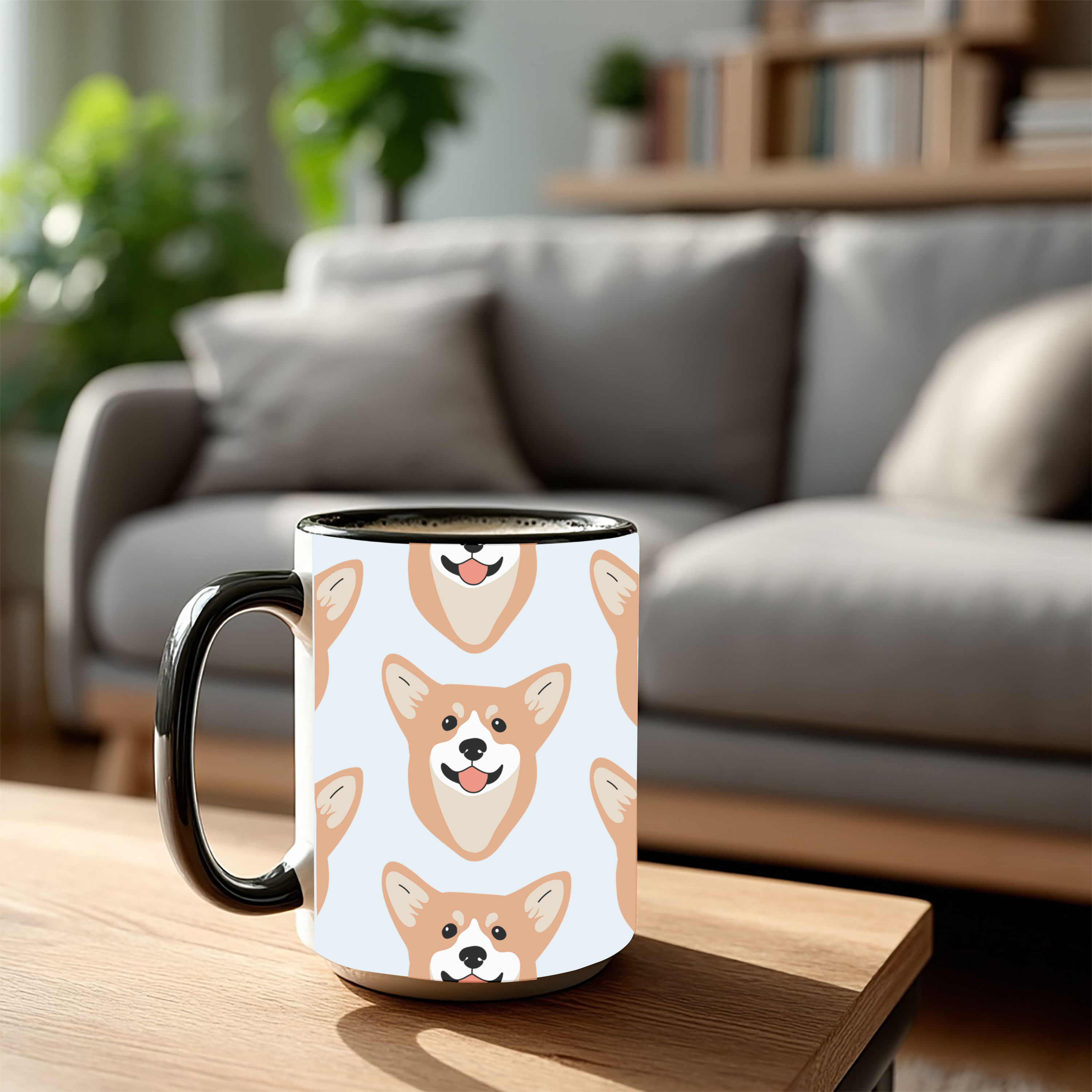 Corgi Dog Doodle Design 15oz Mug