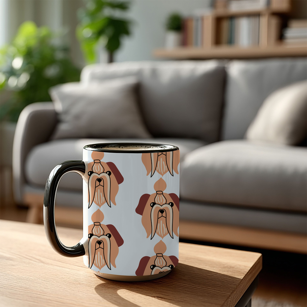 Shih-tzu Dog Doodle Design 15oz Mug