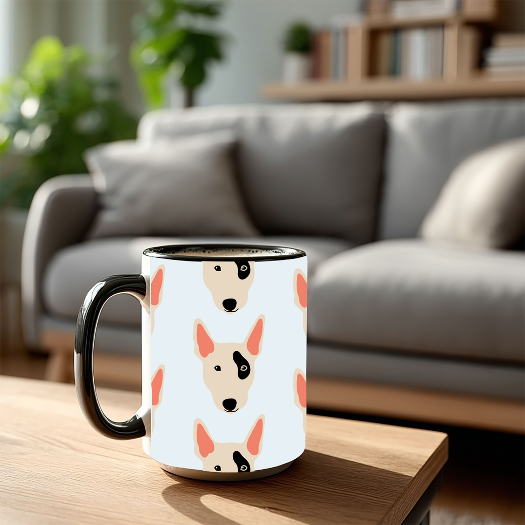 Bull Terrier Dog Doodle Design 15oz Mug