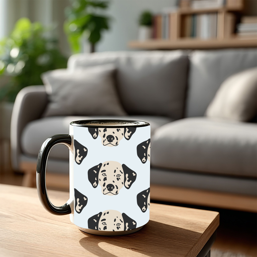 Dalmation Dog Doodle Design 15oz Mug